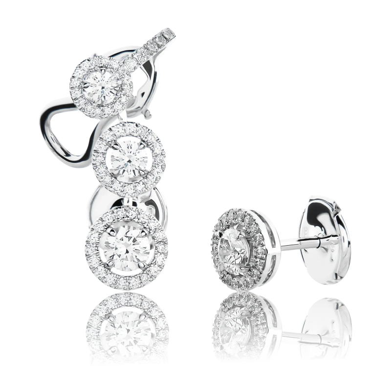 JOY DIAMOND TRIO EARRINGS
