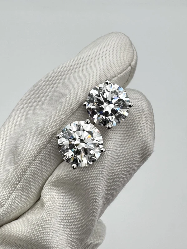 No name СЕРЬГИ С БРИЛЛИАНТАМИ 5.01 - 5.01 CT D-E/VVS2-VS2 (GIA) EXEXEX NN5.01-5.01 3