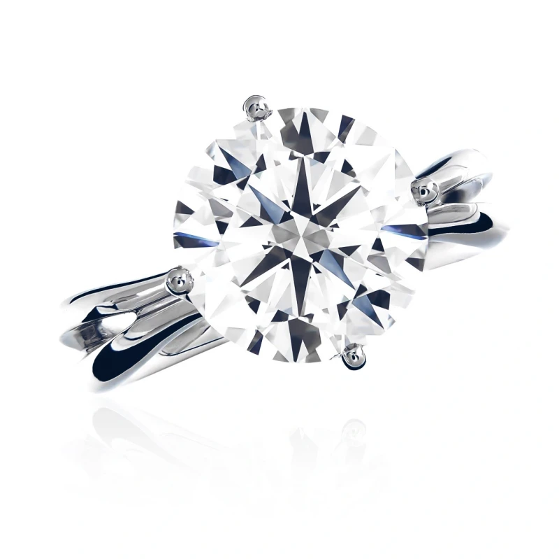 ROUND DIAMOND 5.03 CT F/VVS2 RING (GIA)
