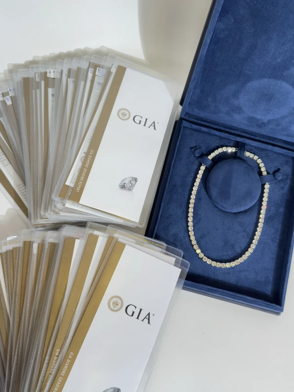 No name ROUND DIAMOND 68.13 CT G-H/SI1 NECKLACE (GIA) NN68.13 5