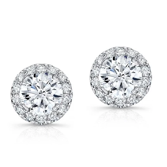 Diamond earrings 3.50-3.50 ct G/VVS