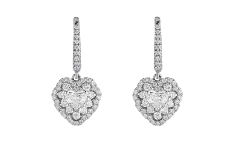 CRIVELLI DIAMOND HEART EARRINGS 000-002 1