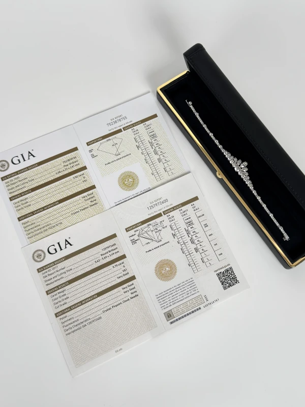 Graff PEAR & ROUND DIAMOND BRACELET RGB718 5