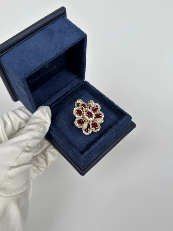 RalfDiamonds КОЛЬЦО С РУБИНАМИ И БРИЛЛИАНТАМИ RD5.76CT1311 5