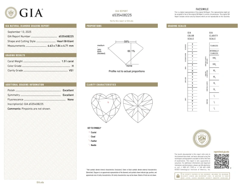 Earrings without a brand HEART DIAMOND 1.50-1.51 CT H/VS1 EARRINGS (GIA) nn1.50-1.51ct H/VS1 3