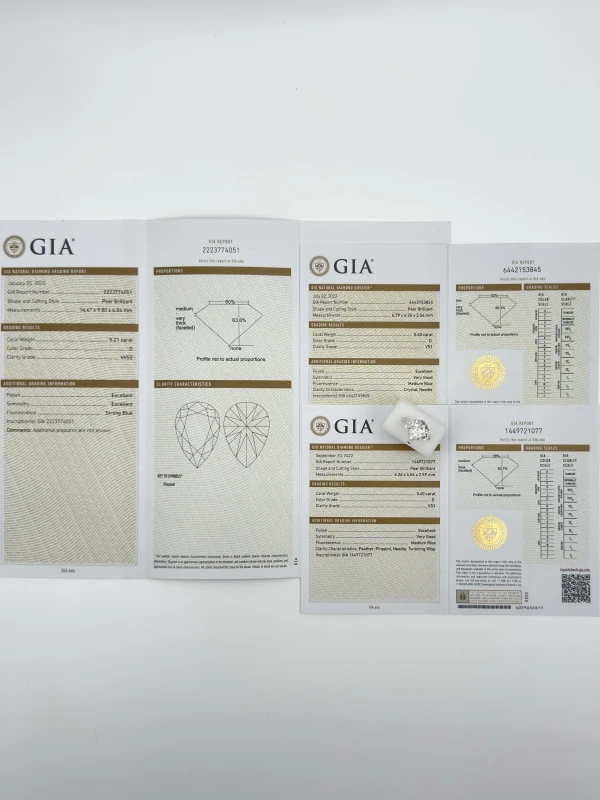 No name PEAR DIAMOND 5.21 CT D/VVS2 RING (GIA) nn5.21 D/VVS2 5