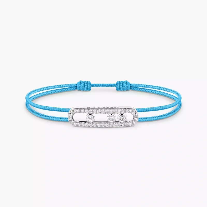 MESSIKA Messika CARE(S) Blue Cord Pavé Bracelet 14657-WG 3