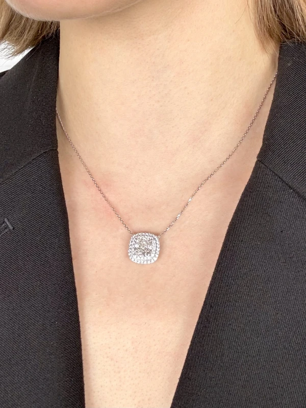 No name ПОДВЕСКА CUSHION DIAMOND 3.02CT H/VVS2 GIA 3.02CT H/VVS2 2