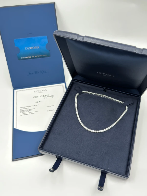 DeRosa ROUND DIAMOND 24.05 CT NECKLACE (SIZE 40) N933956 5