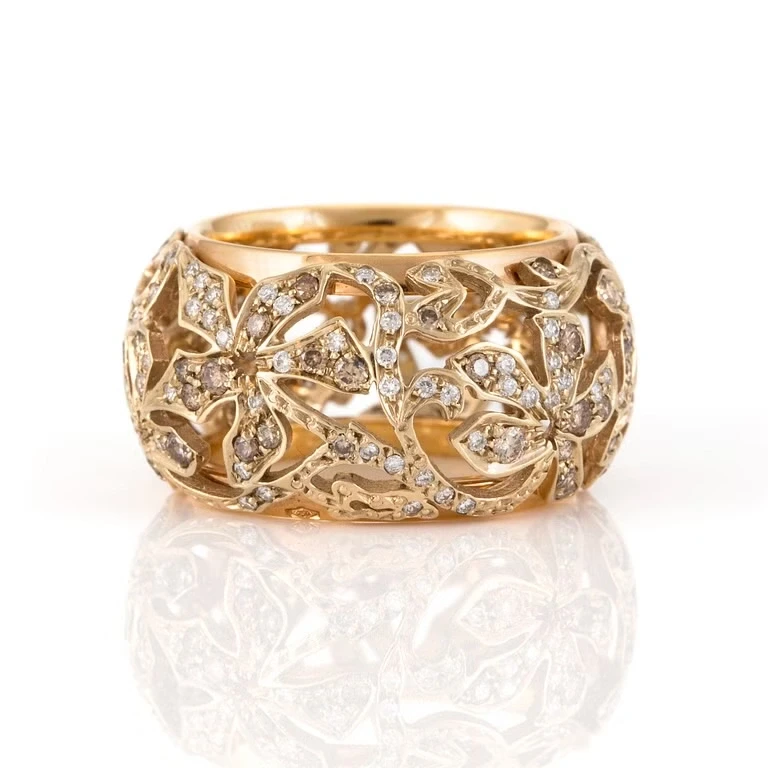 POMELLATO  ARABESQUE DIAMOND RING (SIZE 55) pomellato_ring 1