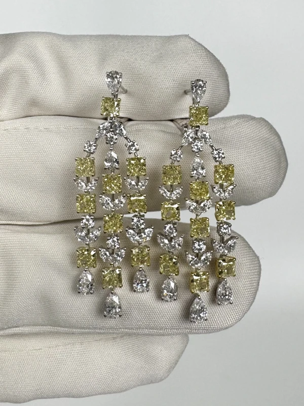 RalfDiamonds MIXCUT DIAMONDS 8.07 CT EARRINGS RFD47545 3