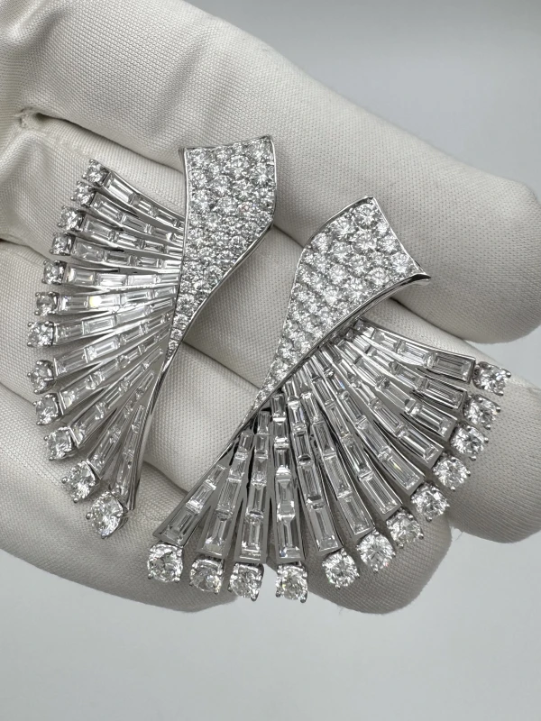 Maximilian СЕРЬГИ С БРИЛЛИАНТАМИ 12.28 CT SYE-1768-DIA 5