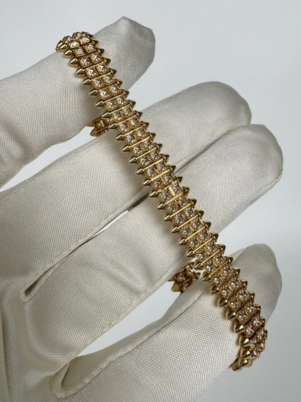 Cartier CLASH DE CARTIER BRACELET, FLEXIBLE, DOUBLE ROW, PAVED (SIZE 17) N6723617 5