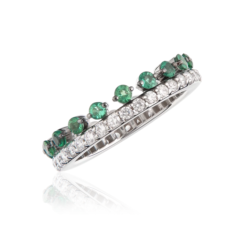 CRIVELLI EMERALD & DIAMONDS SET (SIZE 57) CR9654 3