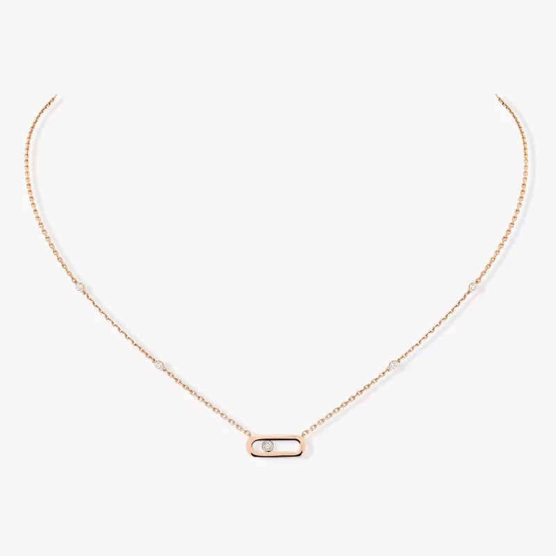 MESSIKA Gold Move Uno Pink Gold Diamond Necklace 10053-PG 3