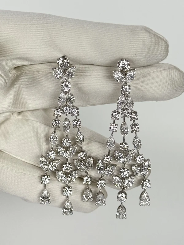 Earrings without a brand MIXCUT DIAMOND 15.29 CT D-G/INTERNALLY FLAWLESS-VS2 EARRINGS nn15.29 3