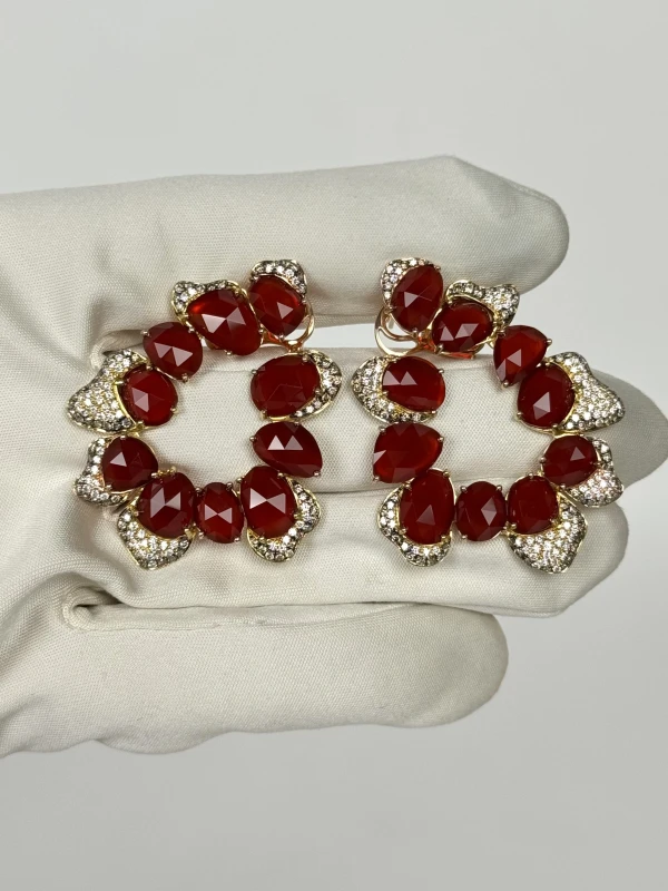 Ювелірні прикраси КОМПЛЕКТ С БРИЛЛИАНТАМИ И СЕРДОЛИКОМ Комплект с бриллиантами и сердоликом 2