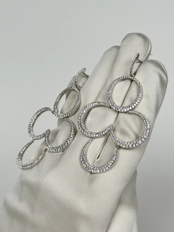 Jacob & Co DIAMOND CLOVER EARRING 020812 3