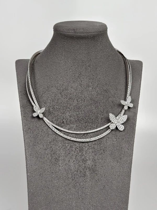 GRAFF Pavé Butterfly Diamond Necklace RGN764 4