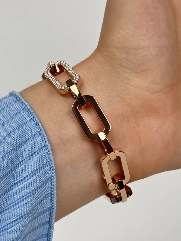 MESSIKA So Move XL Pavé Bracelet Diamant Or Rose 12942-pg 4