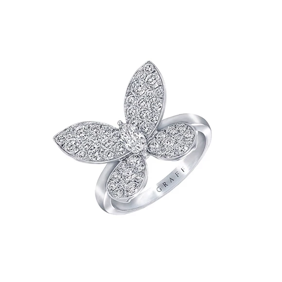 DIAMOND PAVE BUTTERFLY RING