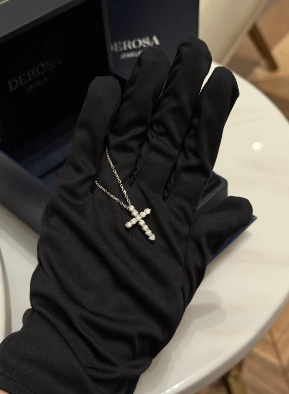 DeRosa DIAMOND CROSS 1.04 CT F/VS PENDANT C282106 3