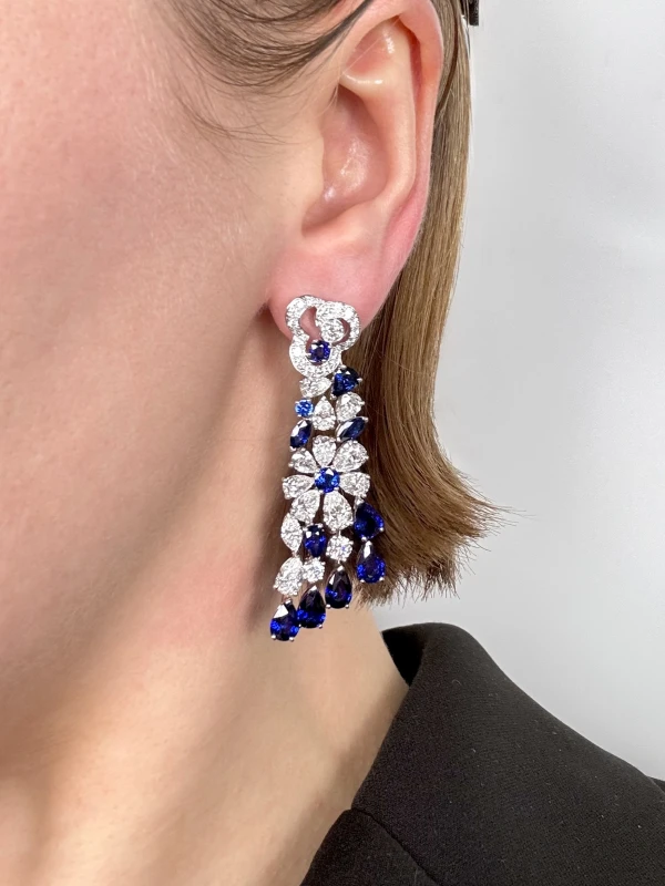 Graff Graff Nuage Earrings Sapphire and Diamond Graff Nuage 2