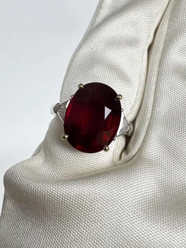 DeRosa MOZAMBIQUE RUBY 8.03 CT PIGEON BLOOD RING (No hited) R778090 4