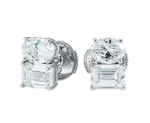 DeRosa DIAMOND 3.41 CT EARRINGS (GIA) E331341B 1