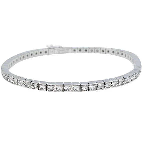 LANIERES BRACELET, WHITE GOLD, 1.70 CT