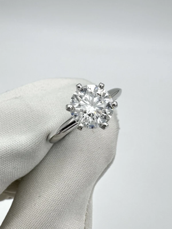 Tiffany & Co ROUND DIAMOND 1.62 CT E/VVS2 RING (SIZE 51) TF1.62CT E/VVS2 3
