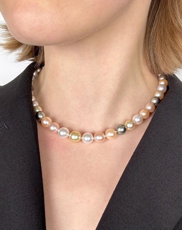 Mikimoto MULTICOLORED SOUTH SEA PEARL 9.33 - 11.46 MM NECKLACE MN2104 2