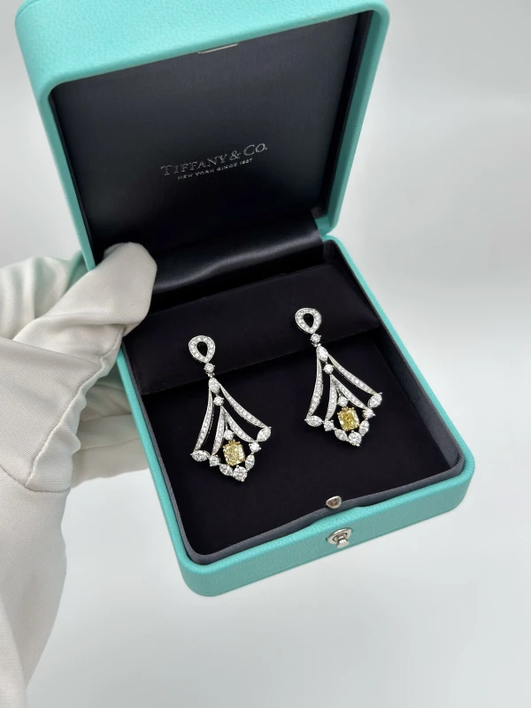 Tiffany & Co СЕРЬГИ С БРИЛЛИАНТАМИ 5,97 CT t & Co 4