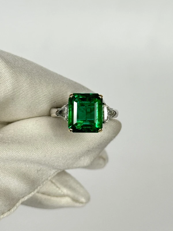СЕРЬГИ NO NAME EMERALD DIAMOND 3.62 CT RING (SIZE 52) EM3.62 CT 2