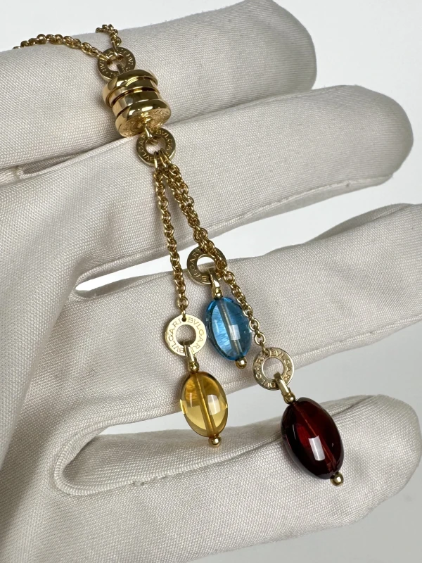 Bvlgari B.ZERO1 MULTI COLORED GEMSTONE NECKLACE BVG1703 3
