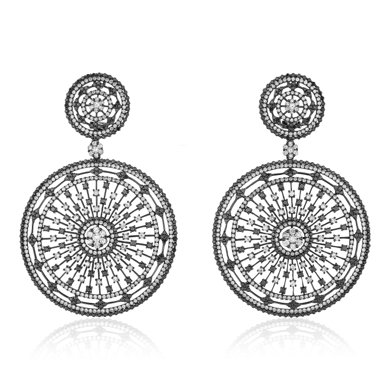 LIMITED EDITION BLACK&WHITE DIAMONDS EARRINGS