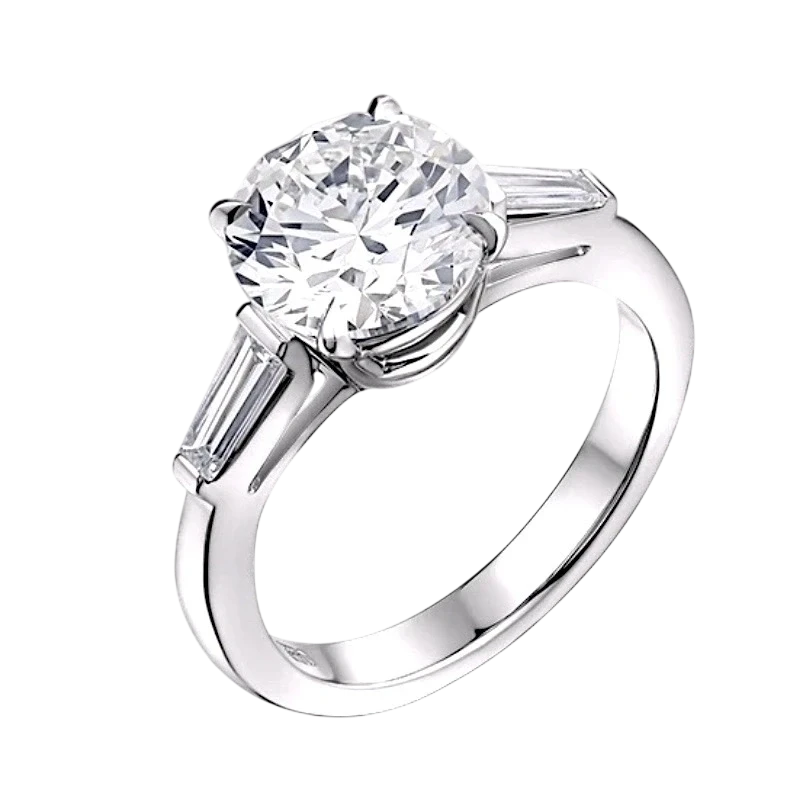 ROUND DIAMOND 3.00 CT E/VVS1 RING (SIZE 51) GIA EXEXEX