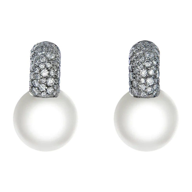 PEARL&DIAMOND EARRING
