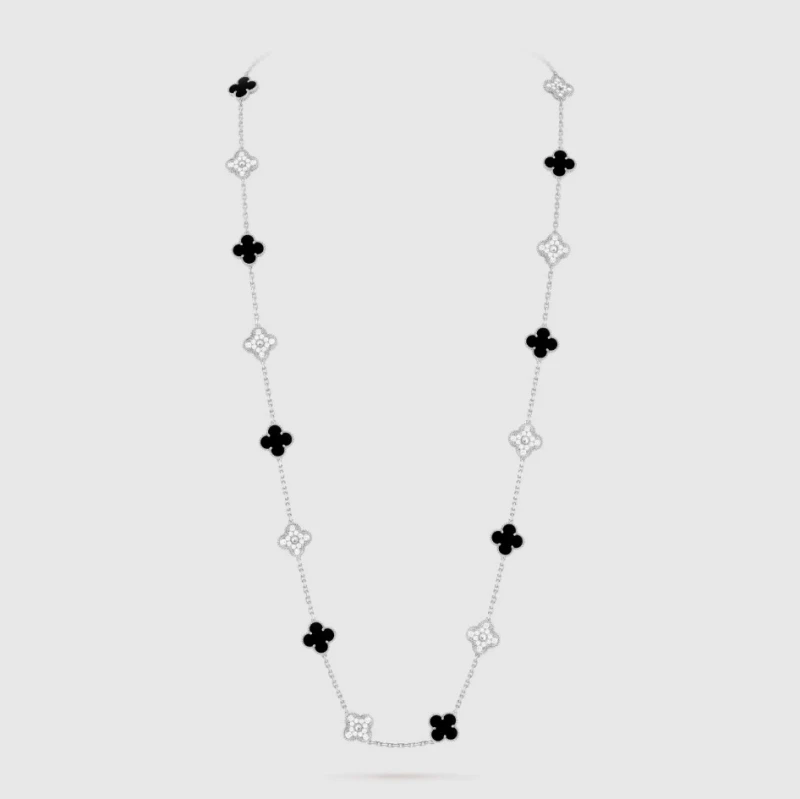 Van Cleef & Arpels Vintage Alhambra long necklace, 20 motifs VCARP2R800 2