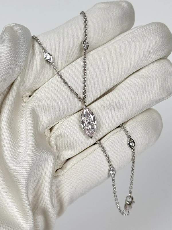 GRAFF MARQUISE DIAMOND 2.20 CT FAINT PINK/INTERNALLY FLAWLESS GP6679 4