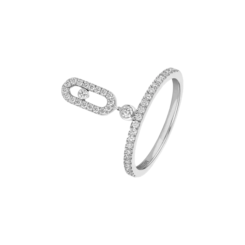 MOVE UNO PAMPILLE PAVÉE RING (SIZE 52)