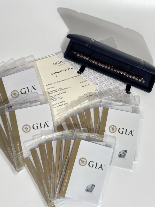 DeRosa БРАСЛЕТ БРАСЛЕТ С РУБИНАМИ 17.63 CT И БРИЛЛИАНТАМИ 11.41 CT B163529035 5