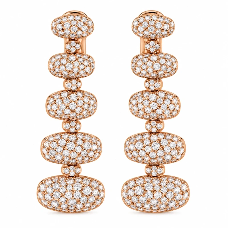 De Grisogono DANGLE EARRINGS DR3.75CT 1