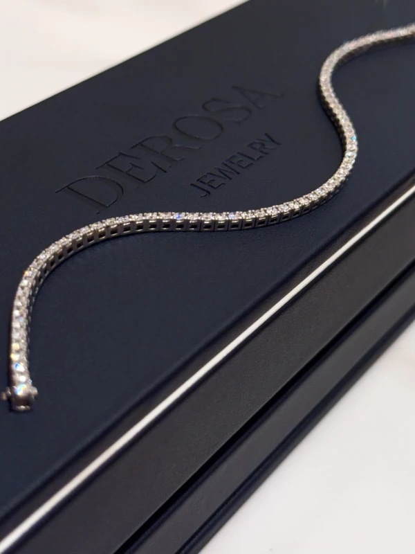 DeRosa ROUND DIAMOND TENNIS BRACELET 2.054 CT (SIZE 17.0) B667206 3