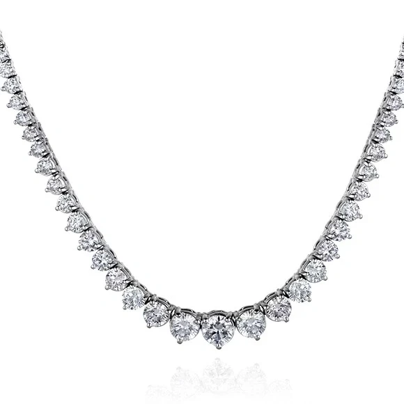 ROUND DIAMOND 9.30 CT NECKLACE
