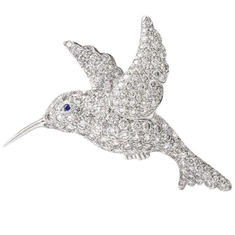 HUMMINGBIRD DIAMONDS BROOCH