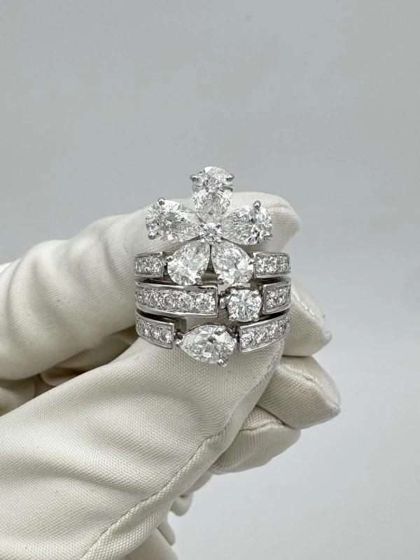 Bvlgari CONTRAIRE DIAMOND 5.72 CT RING (SIZE 53) BVG5.72 2