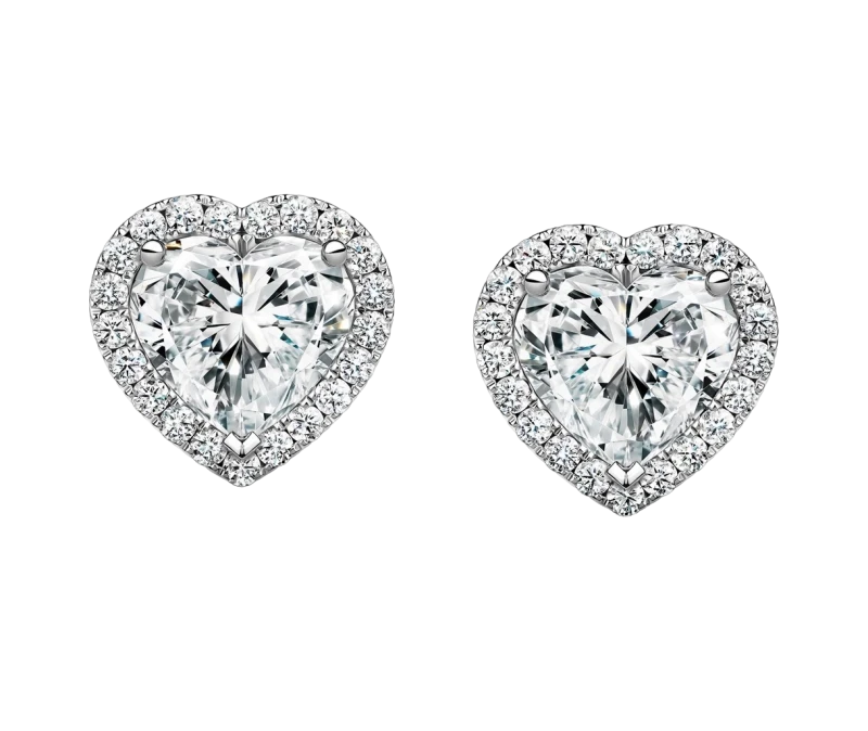 HEART DIAMONDS 1.00-1.00 CT D/SI1 EARRINGS (GIA)