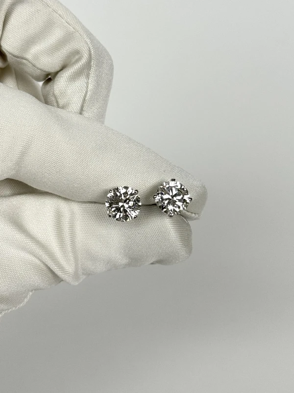 СЕРЬГИ NO NAME СЕРЬГИ-ПУСЕТЫ С БРИЛЛИАНТАМИ 2.00-2.03 CT H/VS2 (GIA) NN2.00-2.03 CT H/VS2 2