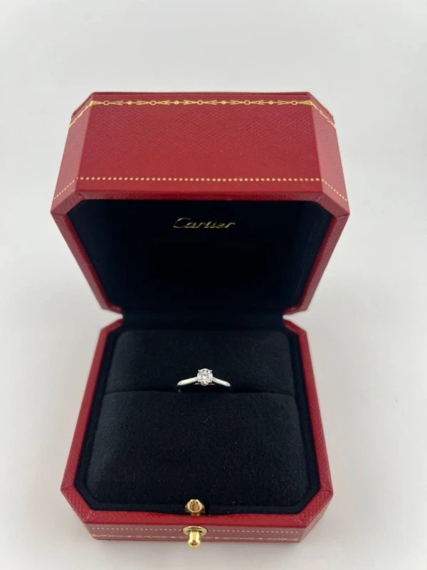 Cartier SOLITAIRE RING, DIAMOND 0.25 CT E/VS1 (GIA) CR0.29 3